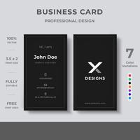 Clean Corporate Business Card vector