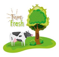 Farm fresh concept vector