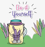 Do it youself cartoons concept vector