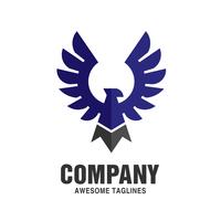 Eagle Bird color logo vector