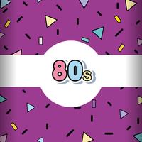 Memphis 80s background vector