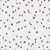 Memphis patterns background vector