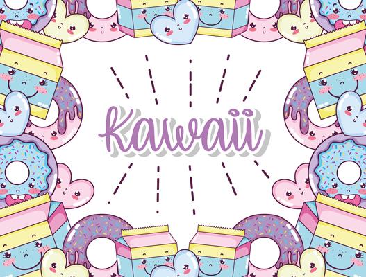 Kawaii cute cartoons