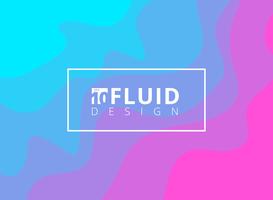 Abstract blue and pink fluid design background. vector