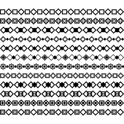 Collection of vector dividers. Can be used for design, letters, jewelry, gifts, notebooks