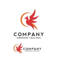 phoenix bird logo concept vector