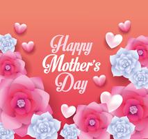 Happy mothers day card vector