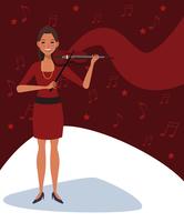 Musician artist cartoon vector