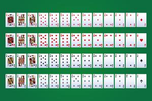 Cartas de ocio de poker vector