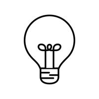 light bulb icon  vector