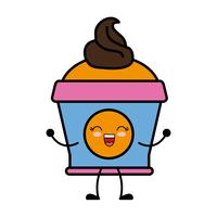 icono de helado vector