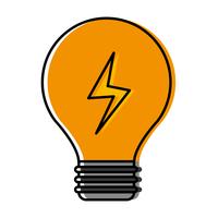 light bulb icon vector