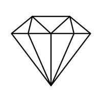 imagen de icono de diamante vector