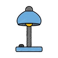 desk lamp icon vector