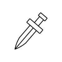 sword icon image vector