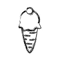 icono de helado vector