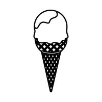 icono de helado vector