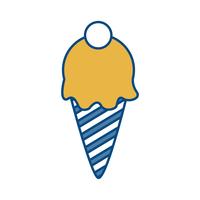 icono de helado vector