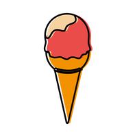 icono de helado vector