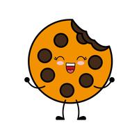 imagen del icono de cookie vector