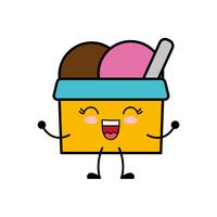 icono de helado vector