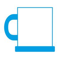 coffee mug icon vector