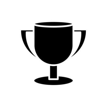 trophy cup icon vector