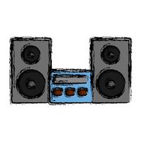 stereo system icon vector