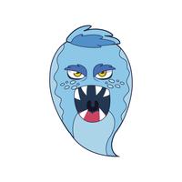 funny monster comic character avatar vector