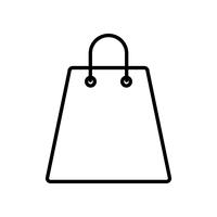 shopping bag icon  vector