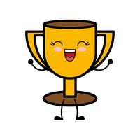 trophy cup icon vector