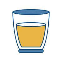 juice glass icon vector