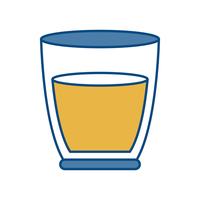 icono de vaso de jugo vector