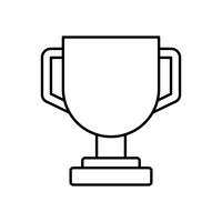 trophy cup icon vector