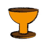 trophy cup icon vector