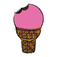 icono de helado vector