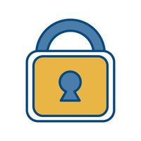 security padlock icon vector