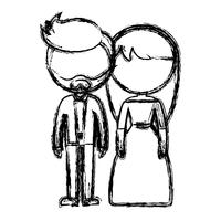 wedding couple icon vector