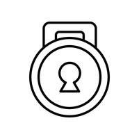security padlock icon vector
