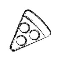 imagen de icono de pizza vector