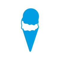 ice cream icon vector