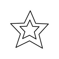 imagen del icono de estrella vector
