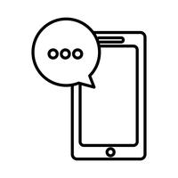 smartphone device icon vector