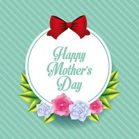 Happy mothers day card vector