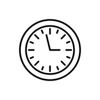 imagen del icono del reloj vector