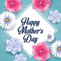 Happy mothers day card vector