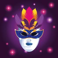 Mardi gras mask vector