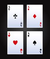 Juego de cartas de poker vector