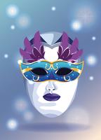 Mardi gras mask vector