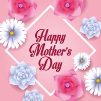 Happy mothers day card vector